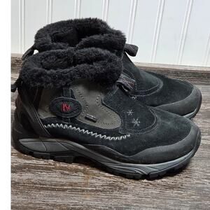Merrell Women's Black Insulated Waterproof Ankle Winter Boots Size 9